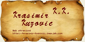 Krasimir Kuzović vizit kartica